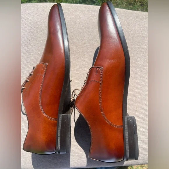 Ted Baker London Watele Leather Derby in Tan SZ 11.5 - Picture 4 of 10